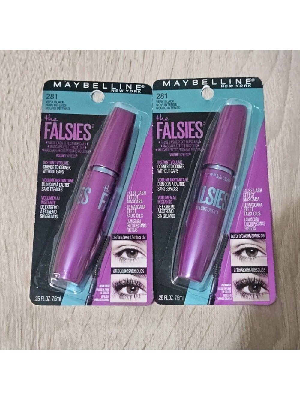 Maybelline Volum' Express The Falsies Mascara Very Black 281 2pk